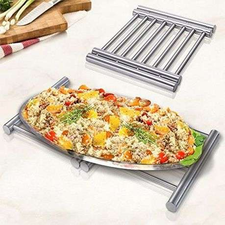 Elegant Trivet - Pot Rest Silver Extendable