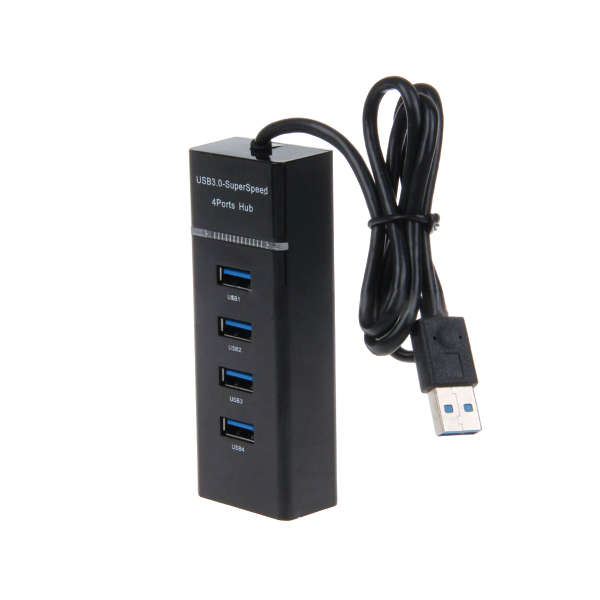 USB 3.0 High-Speed 4-Port USB Hub