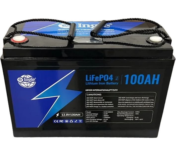 2 x 12.8V 100AH LiFeP04 Lithium Iron Battery - INGLE