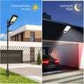 4 x Solar Street Lights Outdoor Remote Control Solar Parking Lot Lights