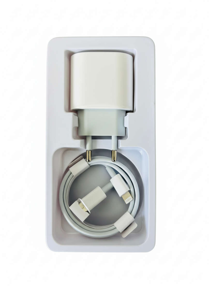 20 watts fast charger for iphone with USB-C to Lightning Cable