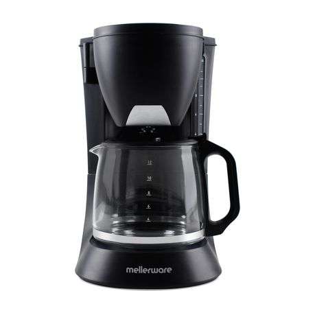 Mellerware - Coffee Maker Drip Filter Plastic Black 12Cup 680W "Treviso" - Mellerware - Coffee Ma...