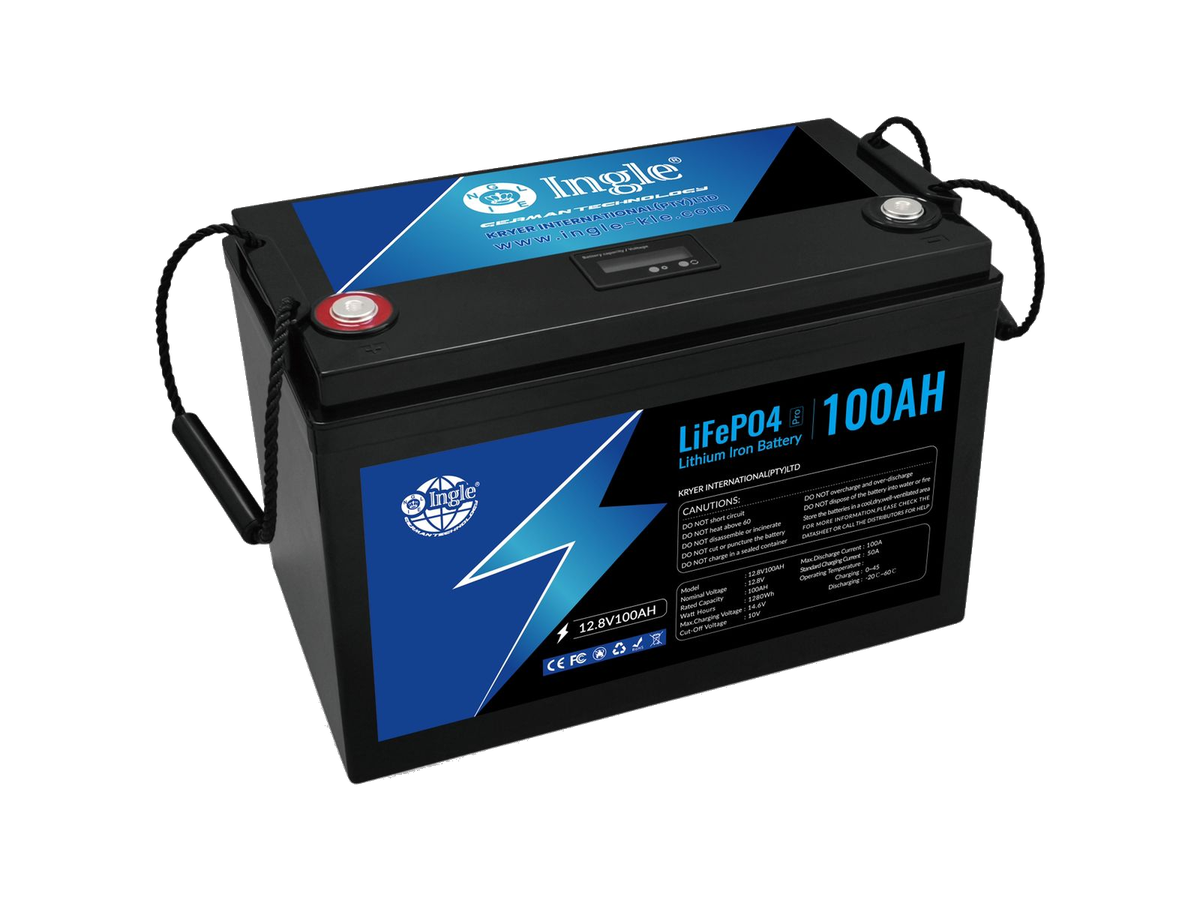 2 x 12.8V 100AH LiFeP04 Lithium Iron Battery - INGLE