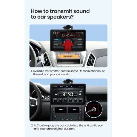 7-Inch Wireless Car Display with CarPlay, Android Auto & Bluetooth