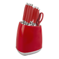 Royal Homeware Retro 7pc Knife Set - Red