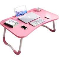 Dmart Laptop Stand Desk for Bed & Sofa ( brown-black-cream-pink-blue-green)
