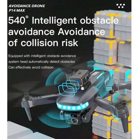 P14 MAX- Aerial Drone With Auto Return And One Key Takeoff/Landing - Black