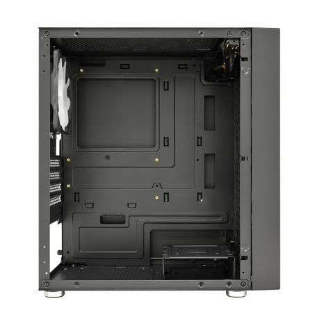FSP - CST130A Micro-ATX Gaming Chassis Tempered Glass Side Panel - Black - FSP - CST130A Micro-AT...