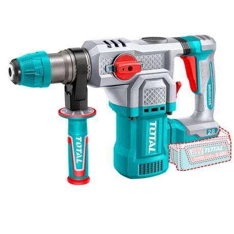 Total tools - Cordless Rotary Hammer 4.5J with 2 x 5Ah Batteries & Charger - Total tools - Cordle...