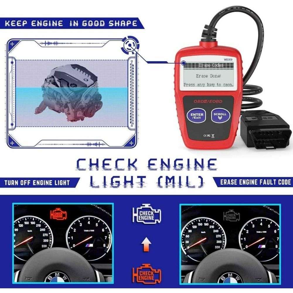OBD2 Scanner MaxiScan MS309 Car Check Engine Code Reader