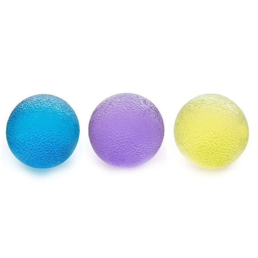 Hand Therapy And Finger Exercise Stress  Balls - 3 Pack