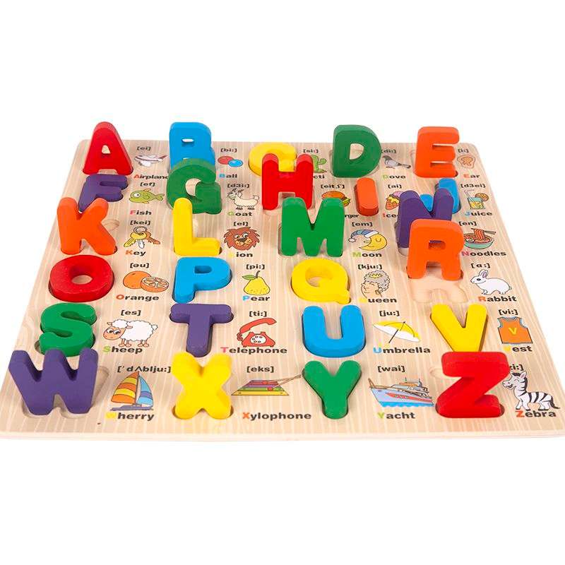 Educational Capital Alphabet Letters Learning Puzzle