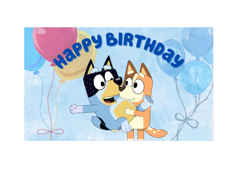 Bluey Birthday Banner