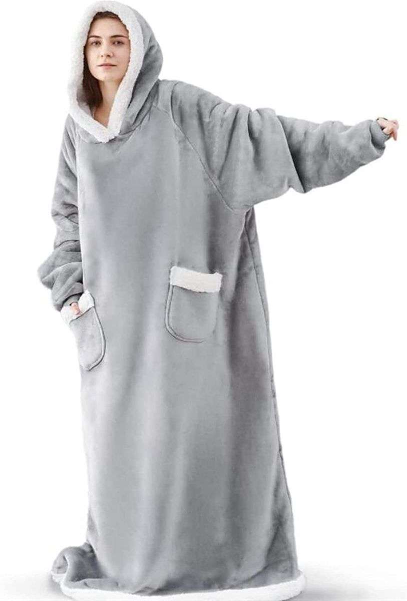 grey  1.5m Huggie Hoodie