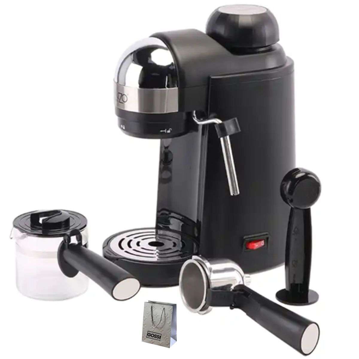 Enzo - Italian 3.5-bar Coffee Maker with Milk Steamer