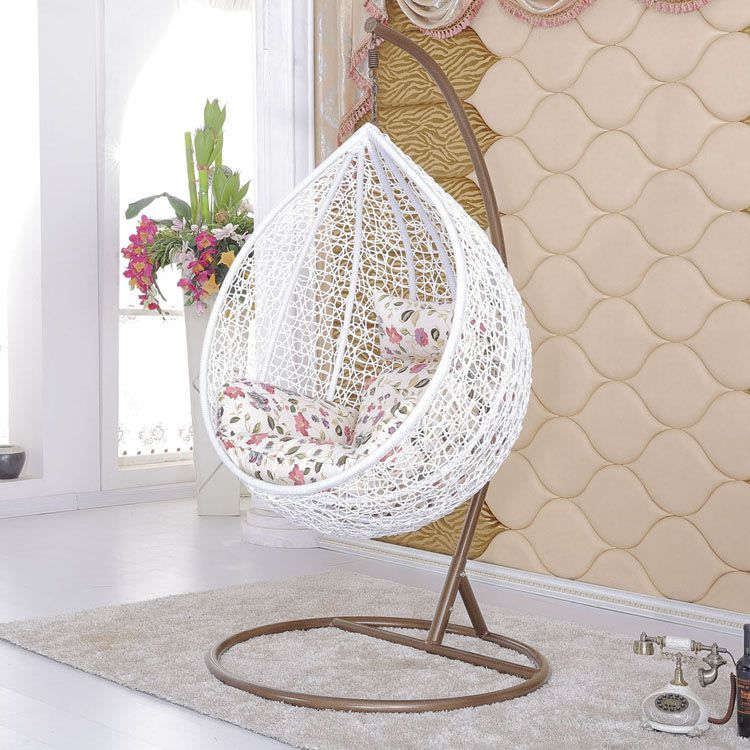 Hanging / Nest Chairs Patio / Garden / Balcony Swing Chairs - White Colour