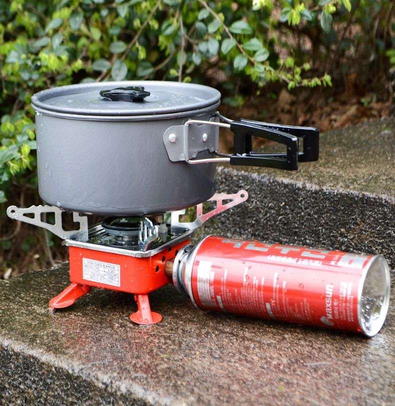 Camping Foldable Gas Stove with Mini Storage bag