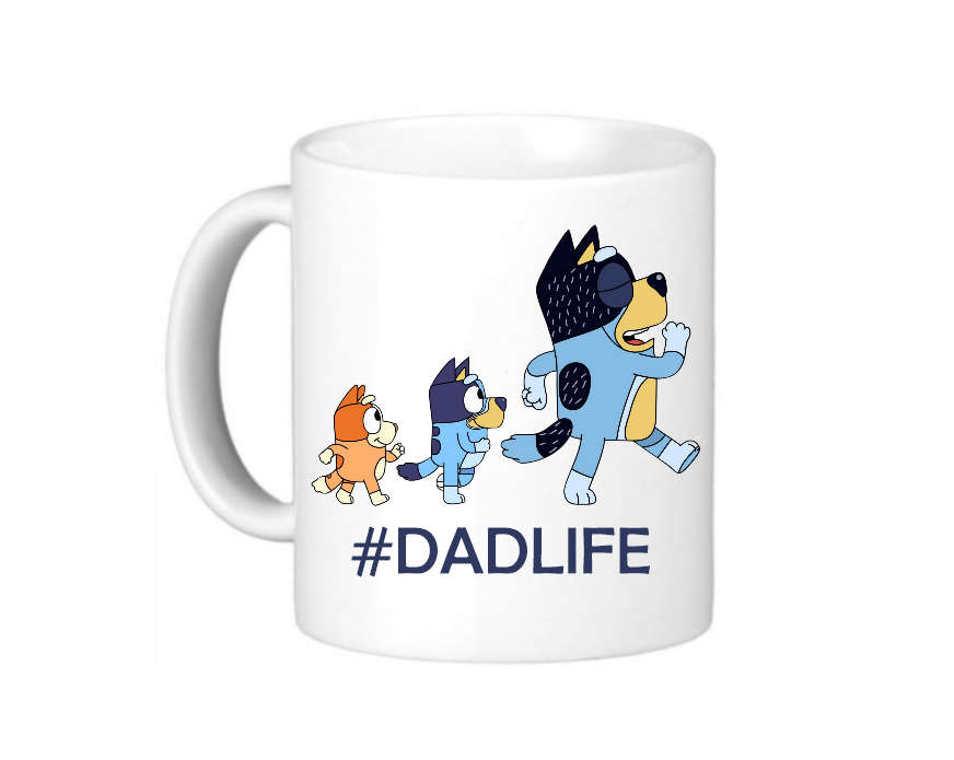 Bluey Dad Life Coffee Mug - Perfect Gift for the Ultimate Bluey Fan