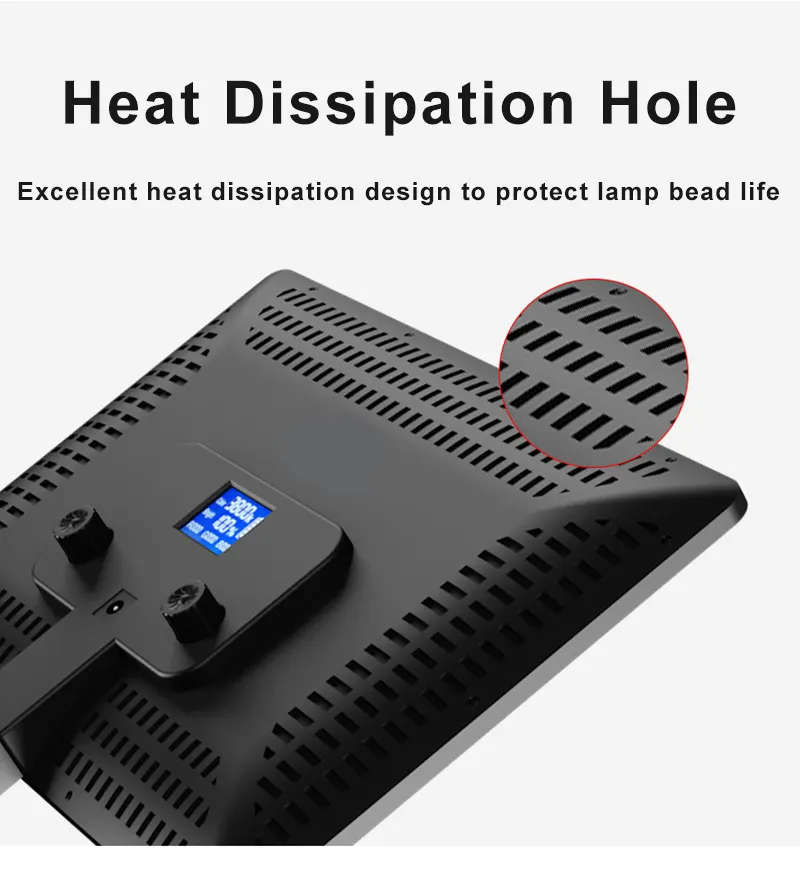 Video and Photography Continuous LED Light With Stand & Remote - A112 - 12 inch