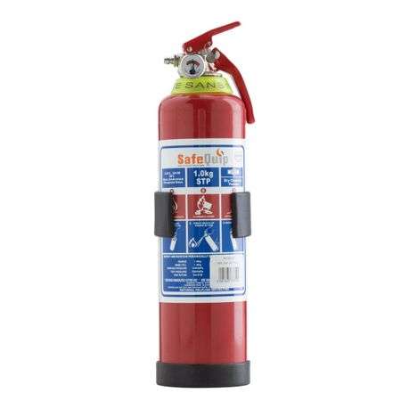 Safequip - DCP Fire Extinguisher Medium (1kg) with bracket - Safequip - DCP Fire Extinguisher Med...