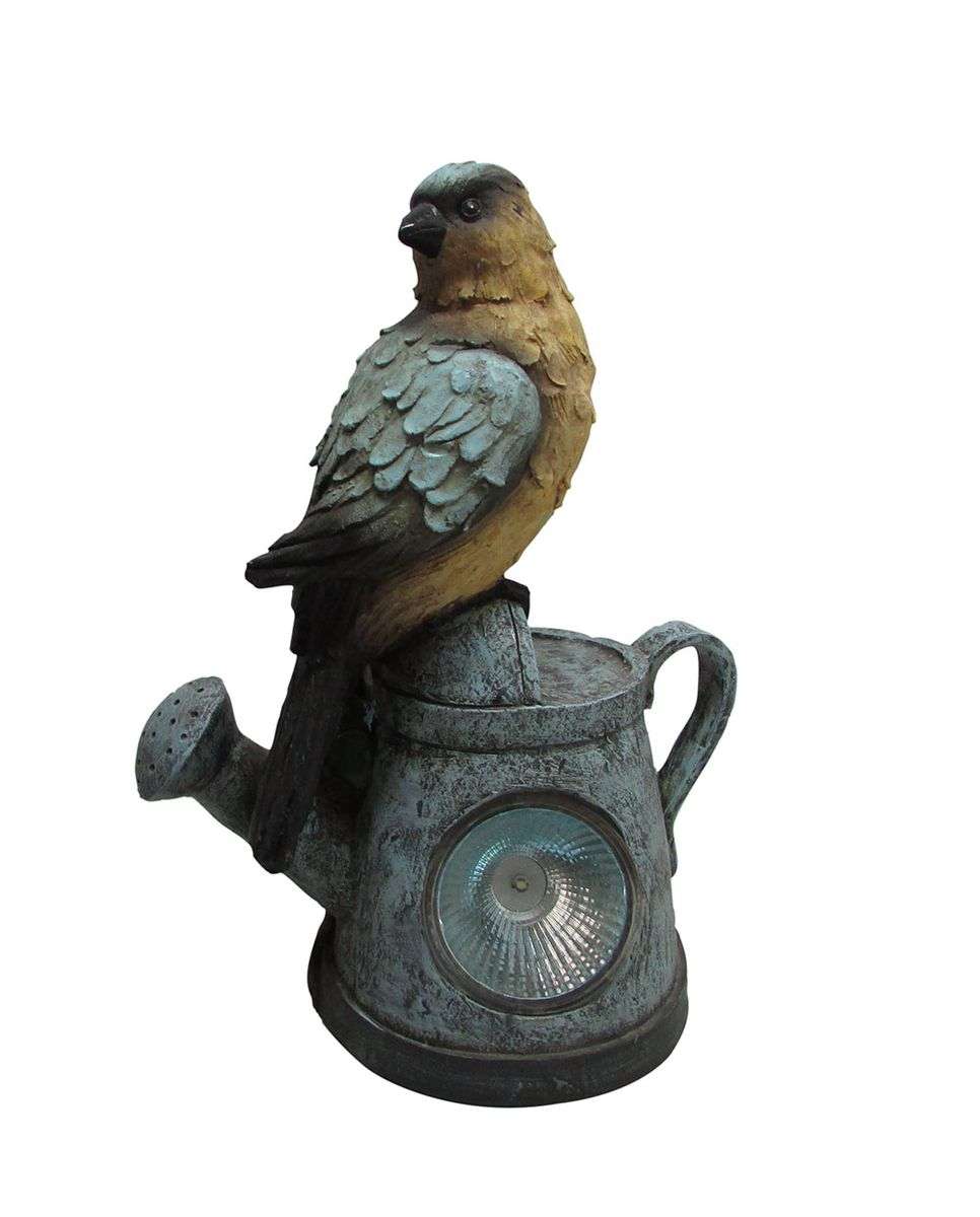 Solar Garden Blue Jay-On Watering Can
