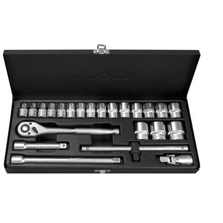 Yato - 1/2 Inch Socket Set in Metal Case - 23 Piece - Yato - 1/2 Inch Socket Set in Metal Case - ...