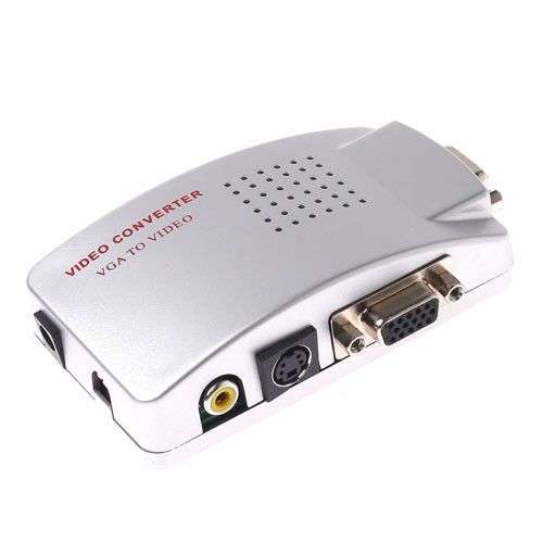 High Resolution VGA to TV Video AV Converter Box