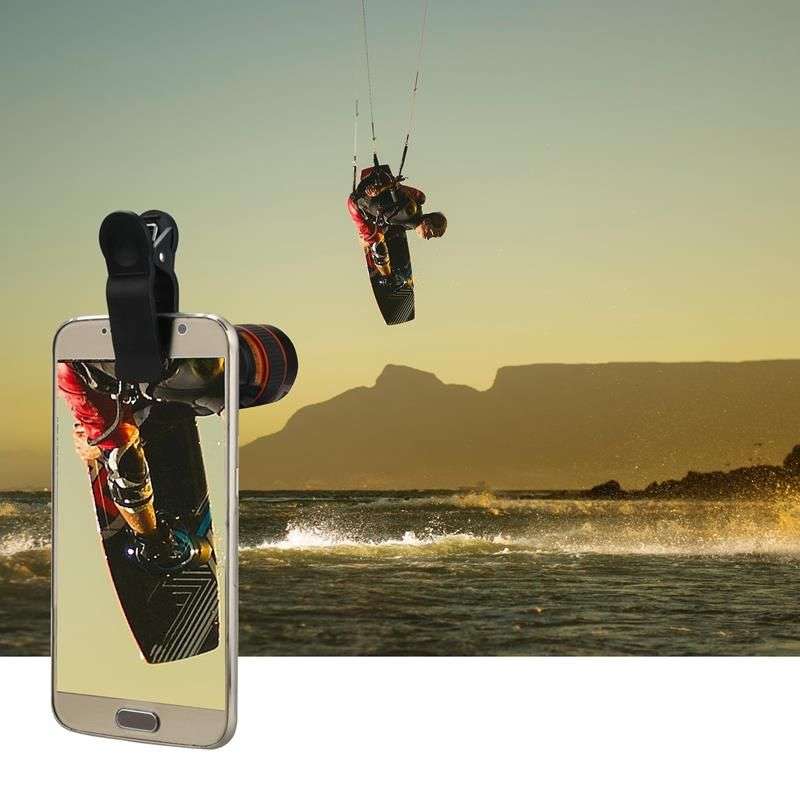 Universal 8x Zoom Telescope Camera Lens with Clip for Smartphone and Tablets - OPEN BOX