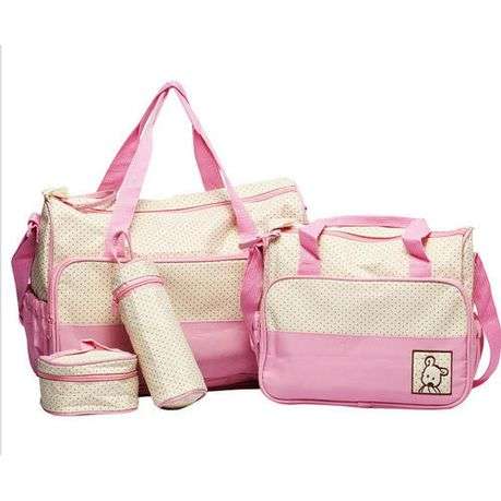 5-in-1 Multifunctional Nappy Bag - Pink (READ THE DESCRIPTION)