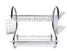 Kitchen Two-Tier Stainless Steel Dish Rack
