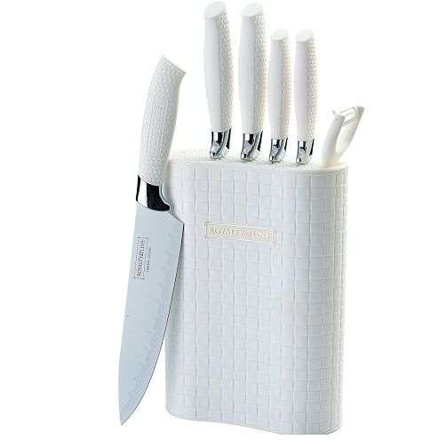 Royalty Line 6 Pieces Stainless Steel Non-Stick Coating Knife Set with Stand (READ THE DESCRIPTION)
