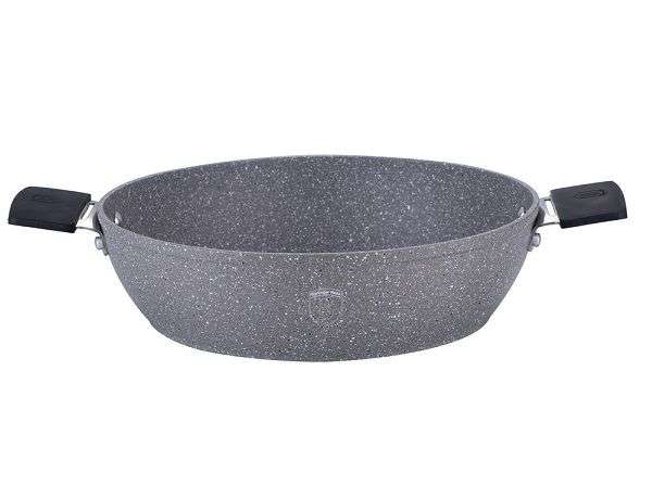Berlinger Haus - 32 cm Stone Touch Line Shallow Pot - Gray (READ THE DESCRIPTION)