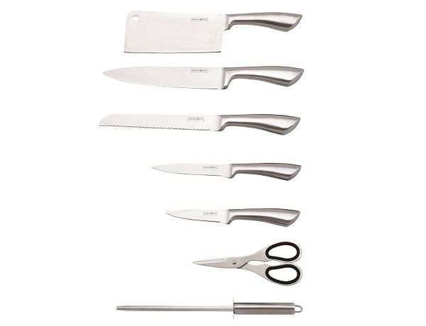 Royalty Line 8 Pieces Stainless Steel Knife Set with Stand (SECOND HAND)
