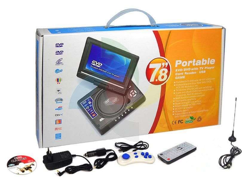 7.8" Portable DVD Player