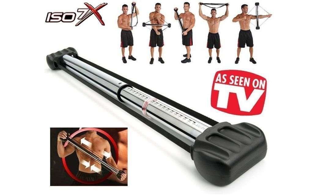 ISO 7X HOME GYM BAR -Isometric Build Strength & Lean Muscle (Workout 7 Second Revolution Bar)