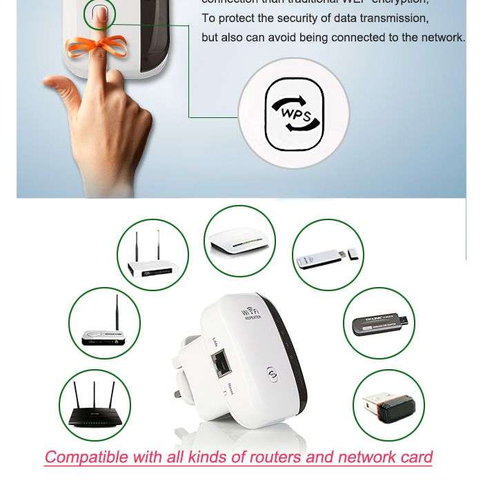Wireless wifi signal booster extender
