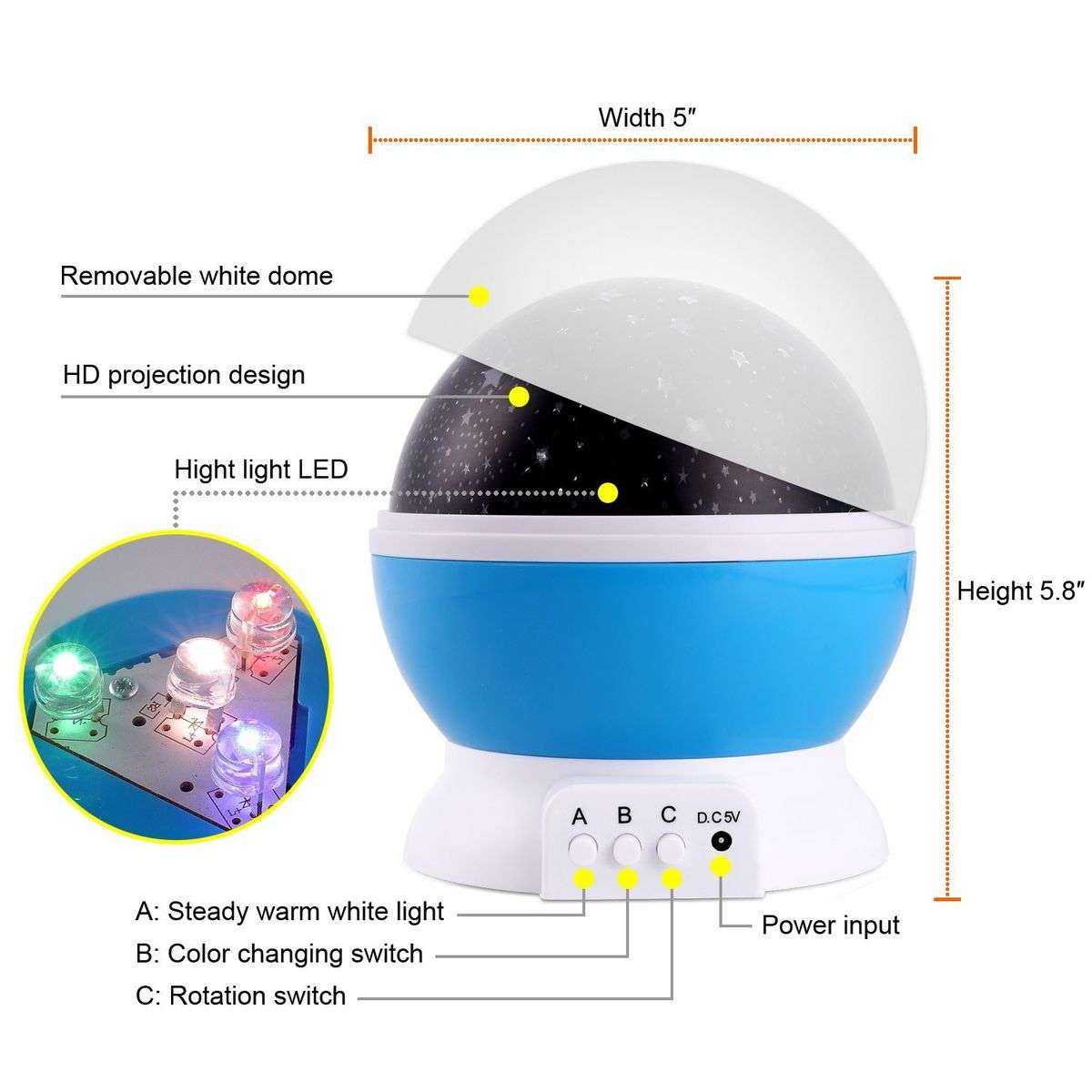 Star Master Night Light - Blue