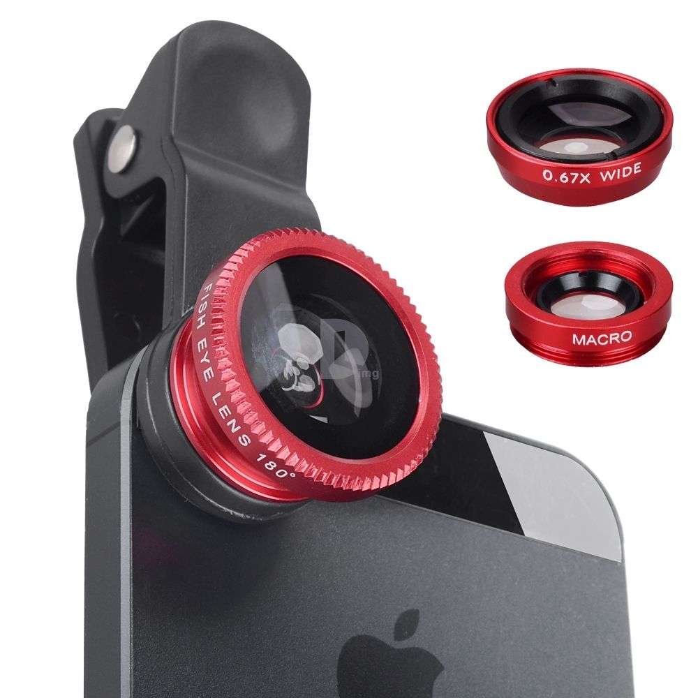 Universal 3-in-1 Cell Phone Camera Lens Kit - Open Box