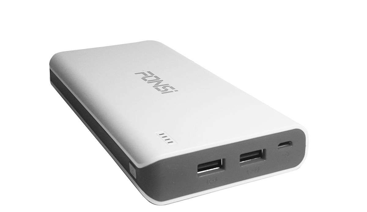 PowerBank 30 000 mAh Striped - White and Grey -OPEN BOX