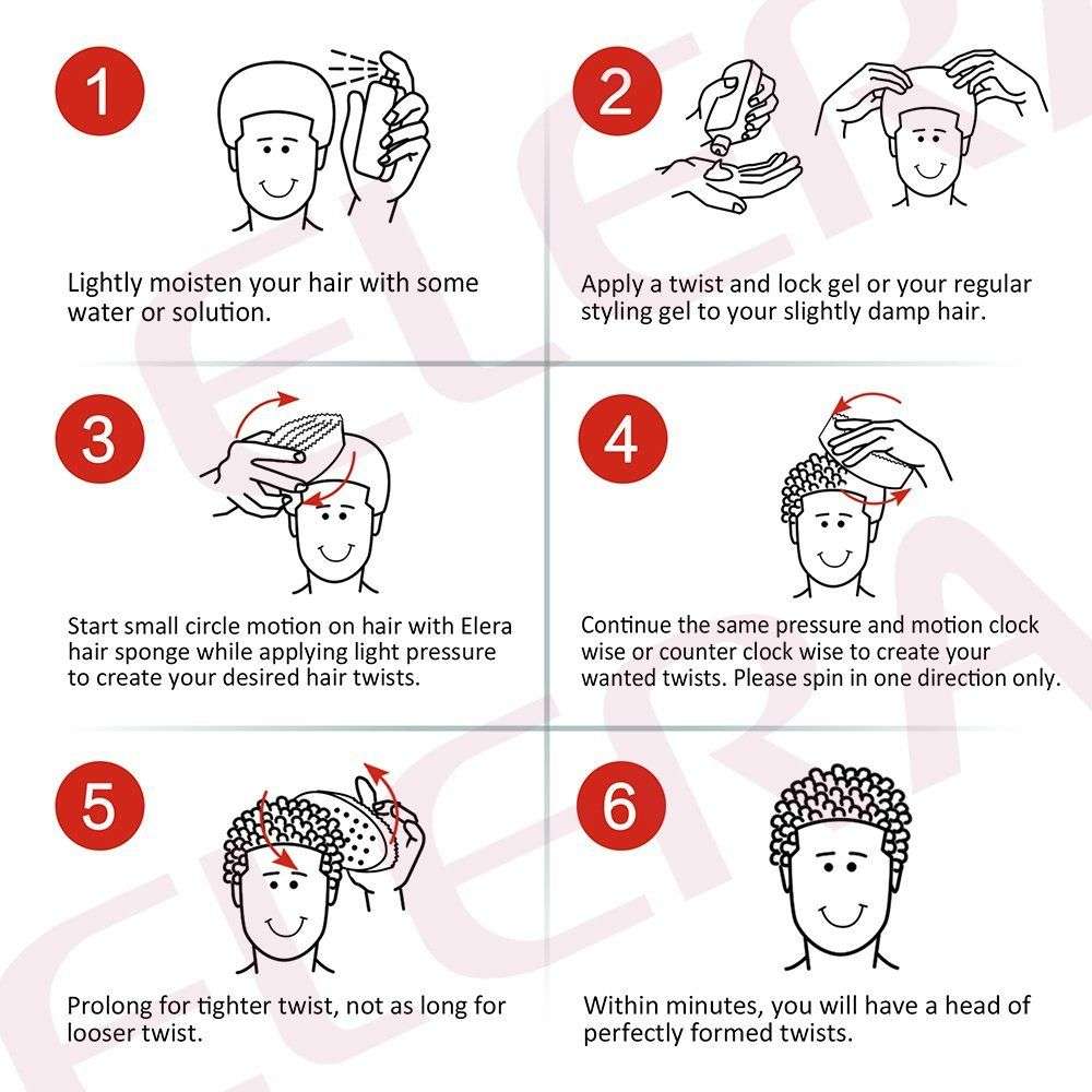 Barber Sponge Twist Hair Brush