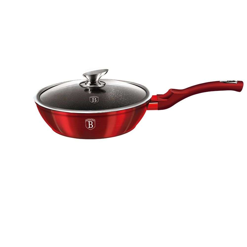 Berlinger Haus - 24cm Metallic Line Marble Coating Induction Deep Fry Pan(SECOND HAND)(NO LID)