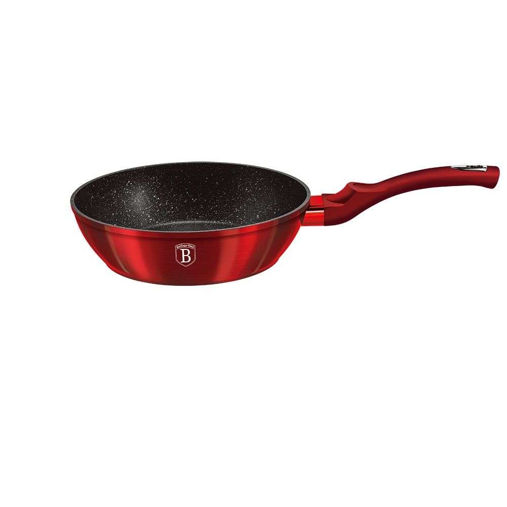 Berlinger Haus - 24cm Metallic Line Marble Coating Induction Deep Fry Pan(SECOND HAND)(NO LID)