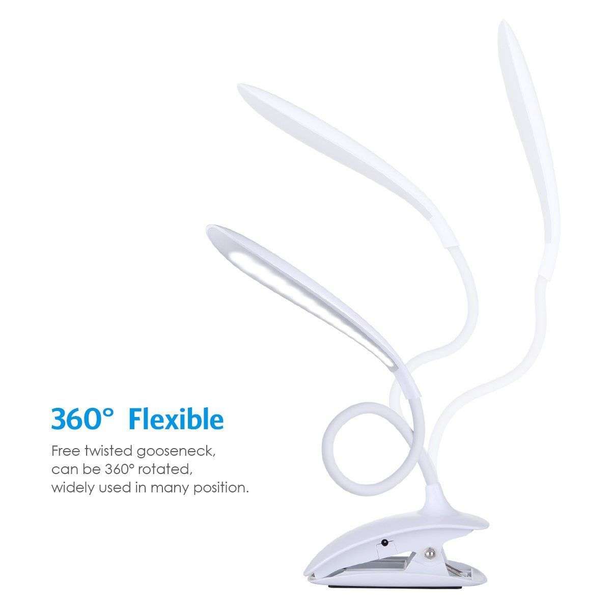 LED Book Reading Light - White