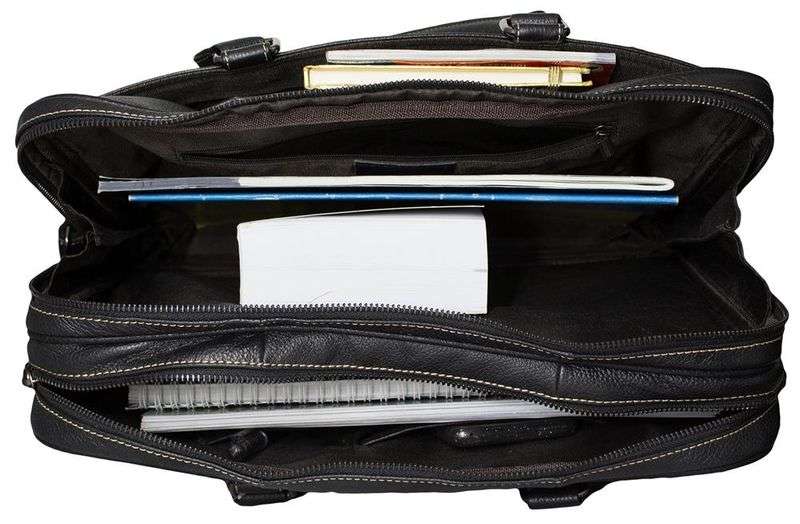 FULL GRAIN GENUINE LEATHER BRIEFCASE BAG