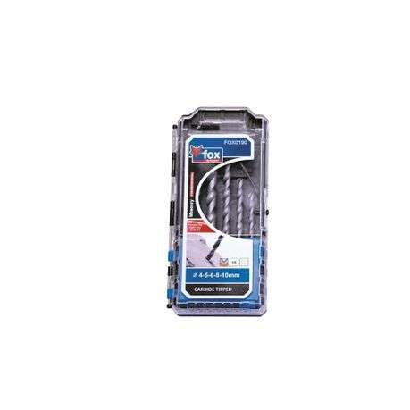 Fox Tools - Masonry Drill Bit - Set of 5 - Fox Tools - Masonry Drill Bit - Set of 5