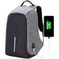 Anti-Theft Waterproof Travel Laptop Backpack - Grey