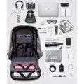Anti-Theft Waterproof Travel Laptop Backpack - Grey