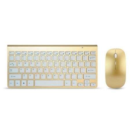 Ultra Thin Wireless Multimedia Keyboard and Mouse