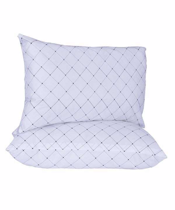 Silk Mat Pillows Set - White (2 Piece)