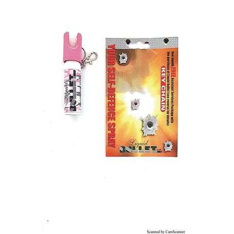PINK- Liquid Bullet Terminator Pepper Spray - 20ml Direct Stream - 0.10kg